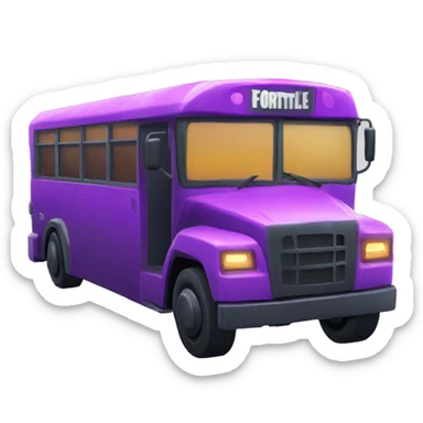 fortnite battle bus sticker
