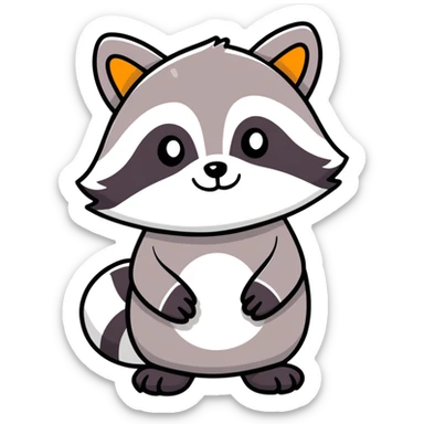 Raccoon sticker