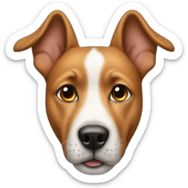 dog without nose sticker