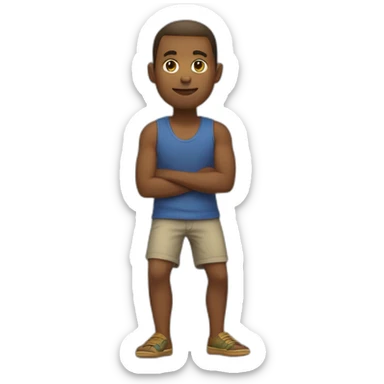 Ninho avec les jambes tordu sticker