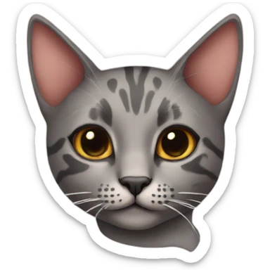 Cat with Tattoos sticker