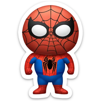 Fat fat fat spiderman sticker