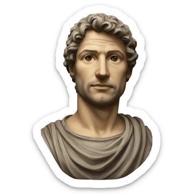 marco aurelio estatua like sticker