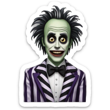 Beetlejuice from movie sticker