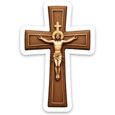 Can you create a Catholic cross emoji sticker