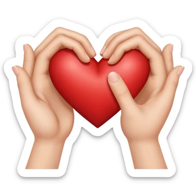 руки показывают сердечко sticker