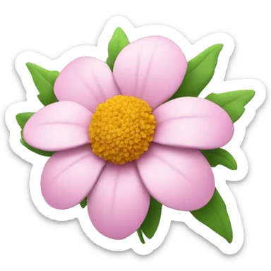 flower with #eae4d8 color sticker