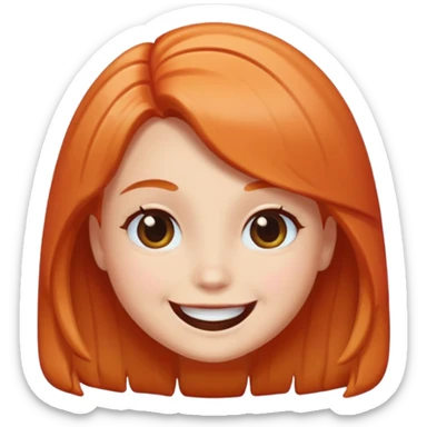 single personified candy treat with single hair color  sticker