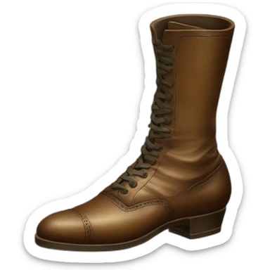 early 20th century male shoe sticker