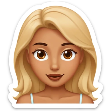 flirty face rizzing sticker