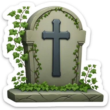 Create a graveyard and write 2020 sticker