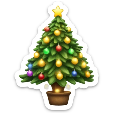christmas tree with light sticker