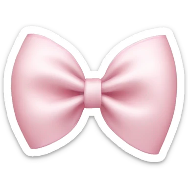 swan light pink bow sticker