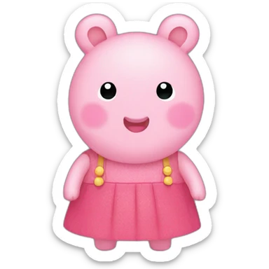 Pepa pig kawaii sticker
