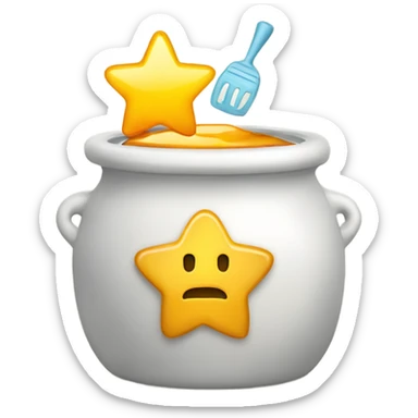 top of the pots, savings pot, honey pot, star sticker