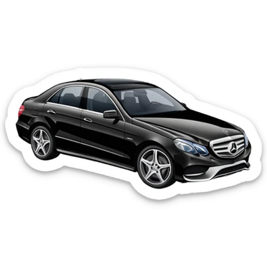 Mercedes Benz E450 black sticker