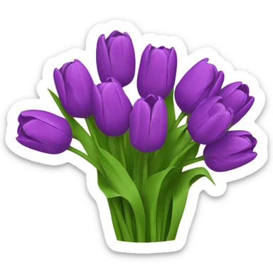 Bouquet of tulips sticker