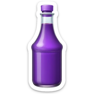 purple sauce bottle  sticker