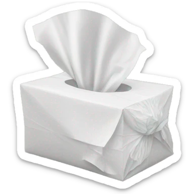 Tissue paper sticker