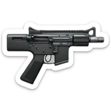 Pistol m16 sticker