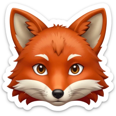 a fox who says no sticker