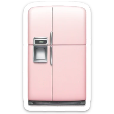 Light pink fridge sticker