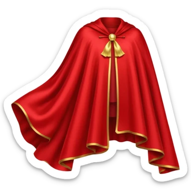 basic red cape sticker