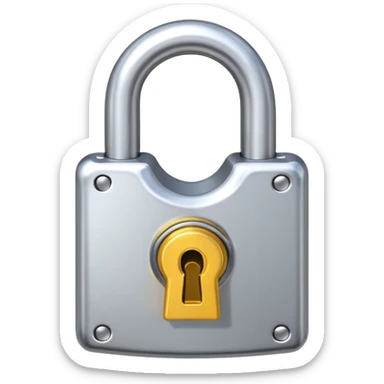 open padlock sticker