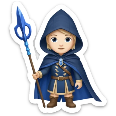 Sapphire Marshal + navy cloak + banner spear sticker
