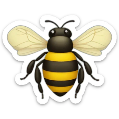 pinned bee sticker