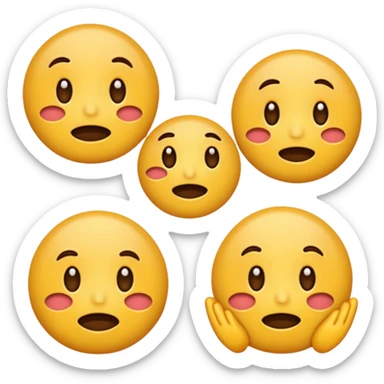 емоції happy sad hungry sticker