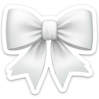 white bow sticker