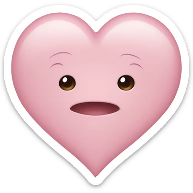Baby pink heart  sticker