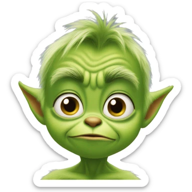 baby grinch sticker