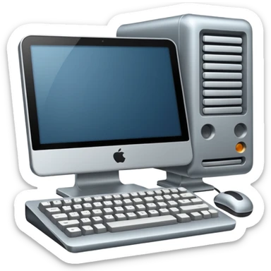 Computer evolution sticker