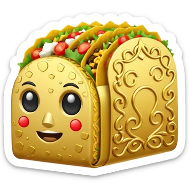 Taco Lucky block sticker