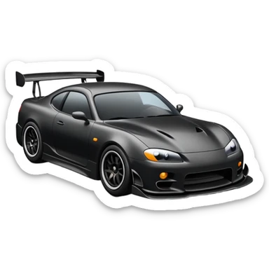 A car drifting in the streets  sticker