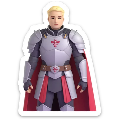 Commander Cullen from Dragon Age Inquisition with templar armor sticker