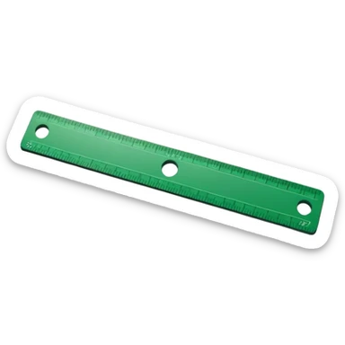 green ruler sticker