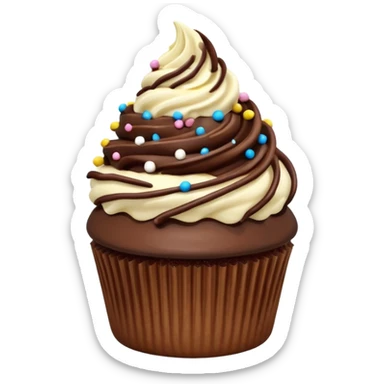moose tracks ice cream cupcake sticker