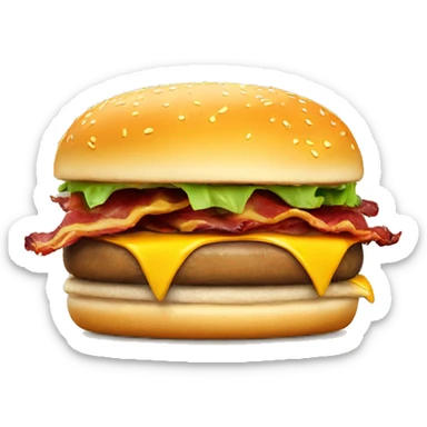 Cheeseburger with bacon  sticker