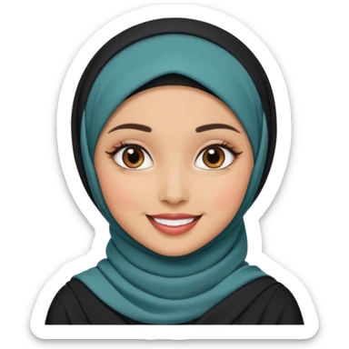 hijab girl baddy sticker