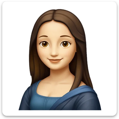 monalisa painting sticker