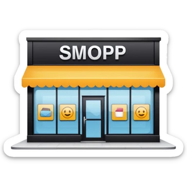 shop of comercial center sticker