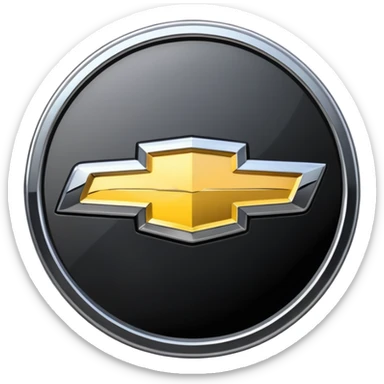 Chevrolet logo black instead of gold sticker