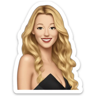 Blake lively, gossip girl sticker