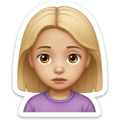 poor dirty begger little girl sticker