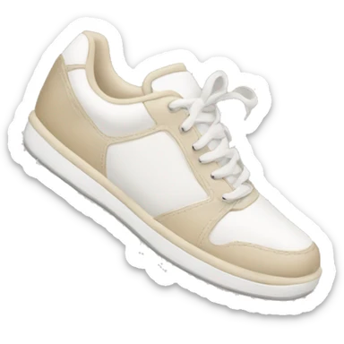 white and beige tennis shoes sticker