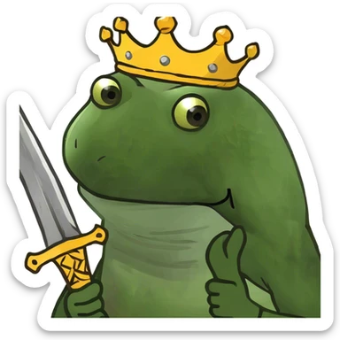 two crossed swords with a palm tree in the space above and between the blades golden sticker