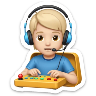 Retro Arcade Kid sticker